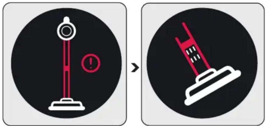BEKO VRT 95929 VI - Vacuum duct blockage warning - 1