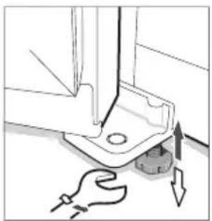 HOOVER HSC818EXWD - Adjust plastic feet - 1