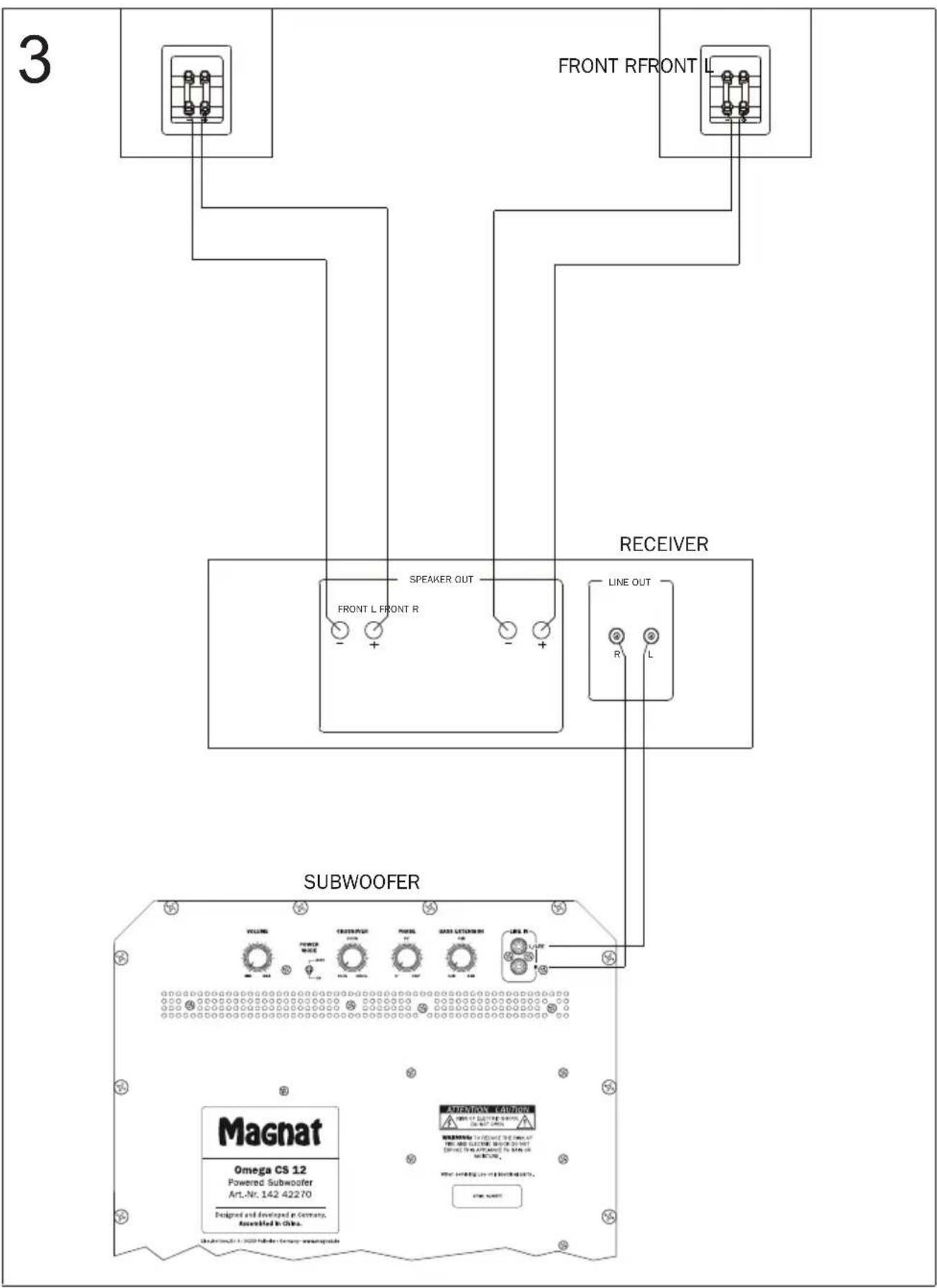 MAGNAT Omega CS 12 - Régulateur de bass extension (6) - 3