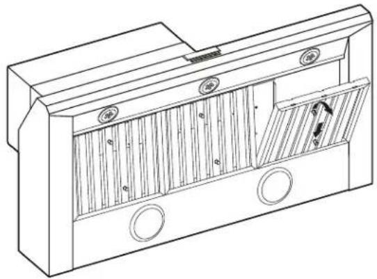 KITCHENAID KVWC958KSS - Para sacar los fi ltros de metal para grasa: - 1