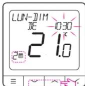 Salus WQ610RF - Programmation - mode AUTO - 7