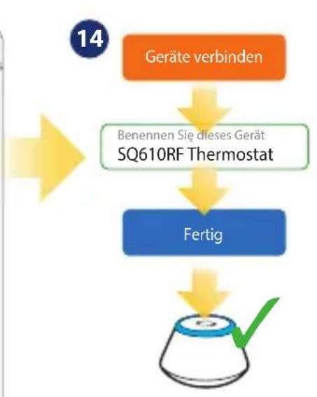 Salus SQ610RF - Installation im ONLINE Modus - 14