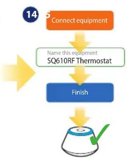 Salus SQ610RF - Installation in ONLINE mode - 14