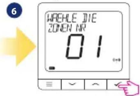 Salus SQ610RF - Installation im OFFLINE Modus Koppeln mit Klemmleiste / Steuerbox (Installieren Sie die Klemmleiste / Control Box gemäß den im Lieferumfang enthaltenen Anweisungen): - 6
