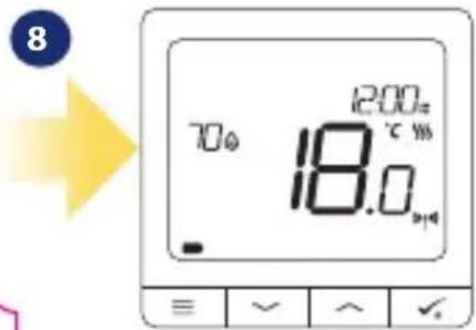 Salus SQ610RF - Kopplung mit TRV-Heizkörperkopf (Installieren Sie den TRV gemäß den im Lieferumfang enthaltenen Anweisungen): - 8