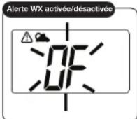 COBRA MR HH150 FLT - Programmation du mode d'alerte (WX) meteorologique - 1