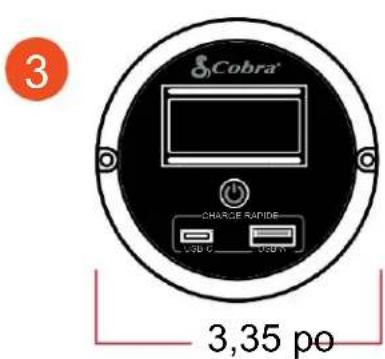 COBRA PRO 1500W - Système de fixation à 4 points - 2