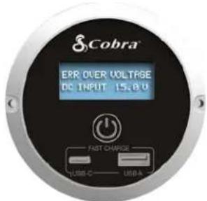 COBRA PRO 2500W - Coupure de tension faible d'entrée CC (configuration alterne) - 1