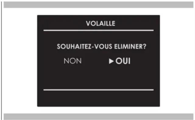 Fulgor Milano FCSO 4510 TEM - Effacer une recette personalisée : - 1