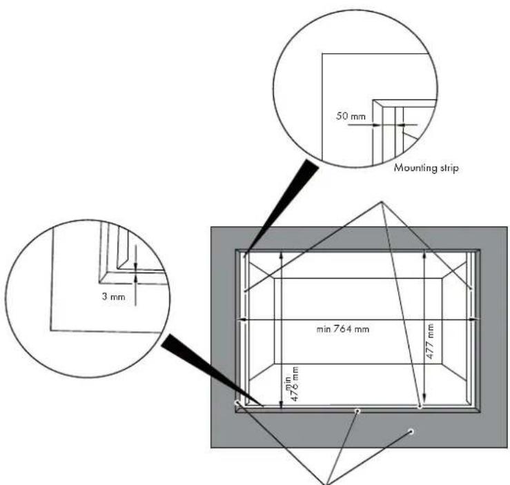 Fulgor Milano FCSO 4510 TEM - FLUSHMOUNT INSTALLATION - 1