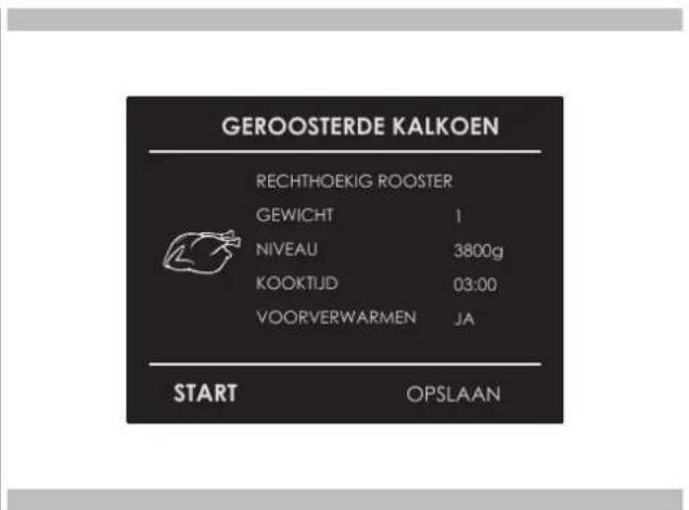 Fulgor Milano FCSO 4510 TEM - Selecteer een reeds ingesteld recept: - 1