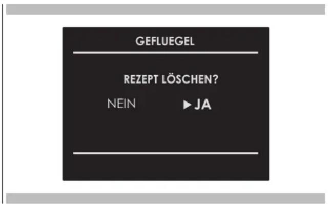 Fulgor Milano FCSO 4510 TEM - Ein eigenes Rezept loschen: - 1