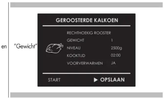 Fulgor Milano FCSO 4510 TEM - Een persoonlijk recept opslaan: - 3
