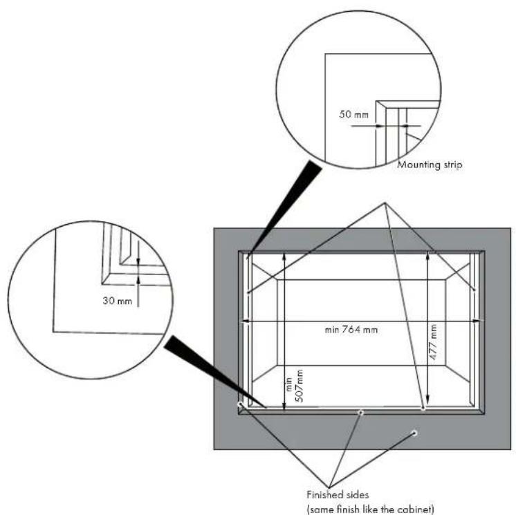 Fulgor Milano FCSO 4510 TEM - FLUSHMOUNT INSTALLATION - 1