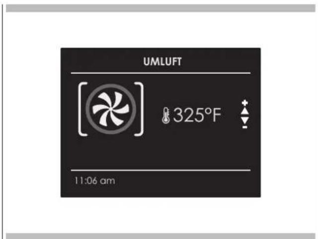 UMLuft 325°F 11:06 am