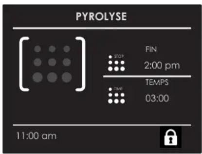 PYROLYSE [ ] STOP FIN 2:00 pm TEMPS 03:00 11:00 am