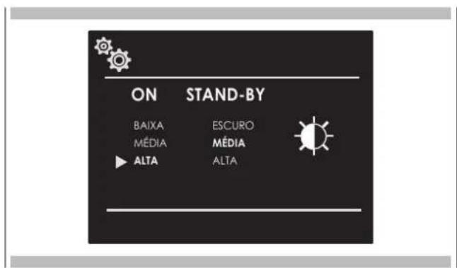 ON STAND-BY BAIXA ESCURO MÉDIA MÉDIA ALTA ALTA
