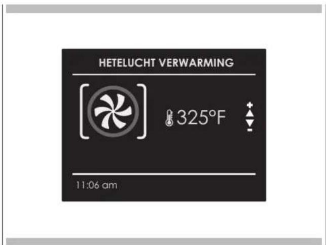 HETELUCHT VERWARMING 325°F 11:06 am