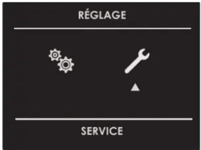 RÉGLAGE SERVICE