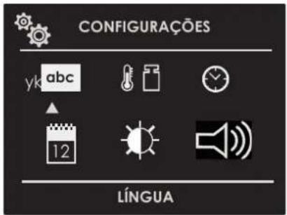CONFIGURAÇÕES yk abc 12 LÍNGUA