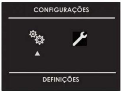 CONFIGURAÇÕES DEFINIÇÕES