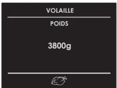 VOLAILLE POIDS 3800g