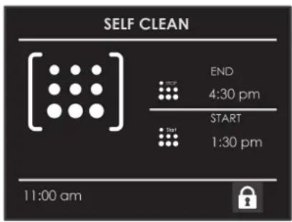 SELF CLEAN END 4:30 pm START 1:30 pm 11:00 am