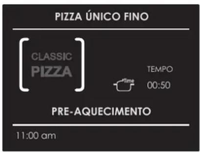 PIZZA ÚNICO FINO CLASSIC PIZZA TEMPOR 00:50 PRE-AQUECIMENTO 11:00 am