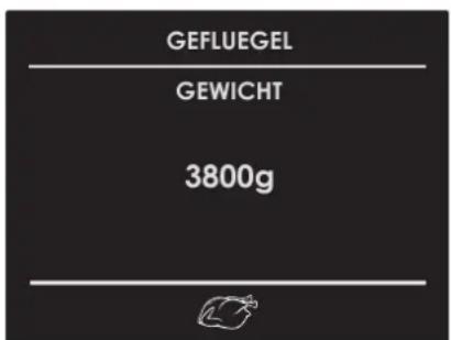 GEFLUEGEL GEWICHT 3800g