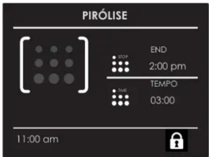 PIRÓLISE [ ] STOP END 2:00 pm TEMPO 03:00 11:00 am