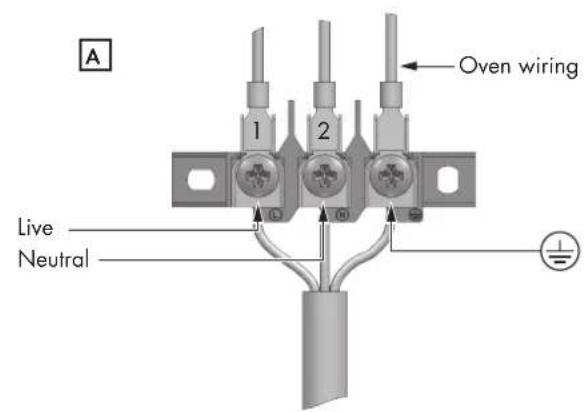 A 1 2 Oven wiring Live Neutral