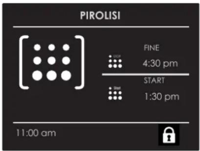 PIROLISI FINE 4:30 pm START 1:30 pm 11:00 am