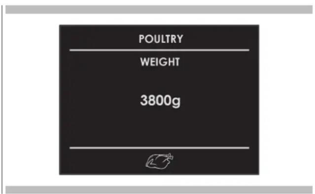 POULTRY WEIGHT 3800g