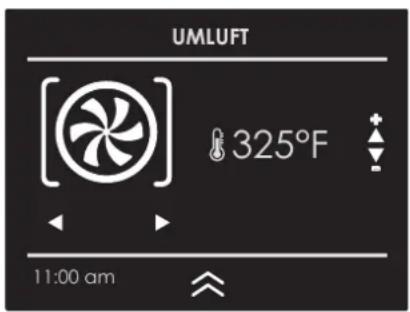 UMLuft 325°F 11:00 am