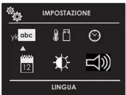 IMPOSTAZIONE yk abc 12 LINGUA