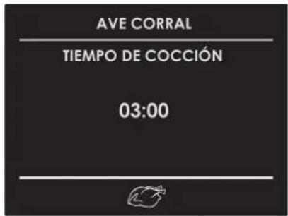 AVE CORRAL TIEMPO DE COCCIÓN 03:00