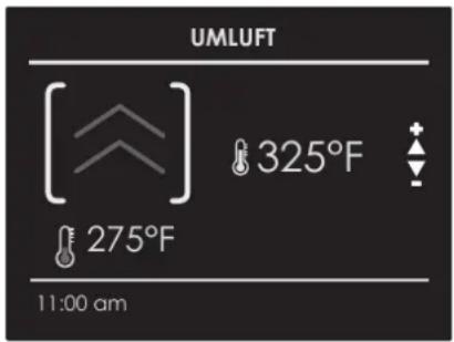 UMLuft [ ] 325°F 275°F 11:00 am