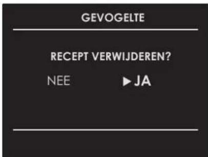 GEVOGELTE RECEPT VERWIJDEREN? NEE ▶ JA