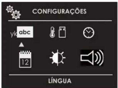 CONFIGURAÇÕES yk abc 12 LÍNGUA