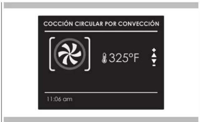 COCCIÓN CIRCULAR POR CONVECCIÓN 325°F 11:06 am