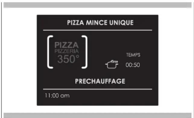 PIZZA MINCE UNIQUE [ PIZZA PIZZERIA 350° ] TEMPS Time 00:50 PRECHAUFFAGE 11:00 am