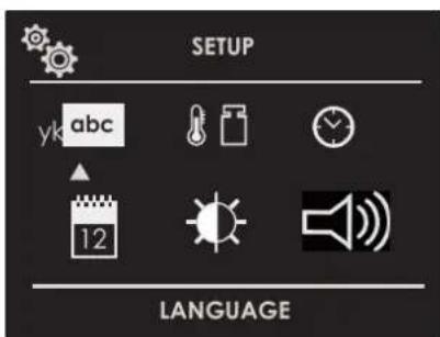 SETUP yk abc 12 LANGUAGE