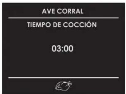 AVE CORRAL TIEMPO DE COCCIÓN 03:00