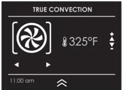 TRUE CONVECTION 325°F 11:00 am