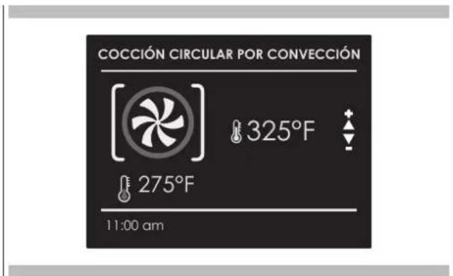 COCCIÓN CIRCULAR POR CONVECCIÓN 325°F 275°F 11:00 am
