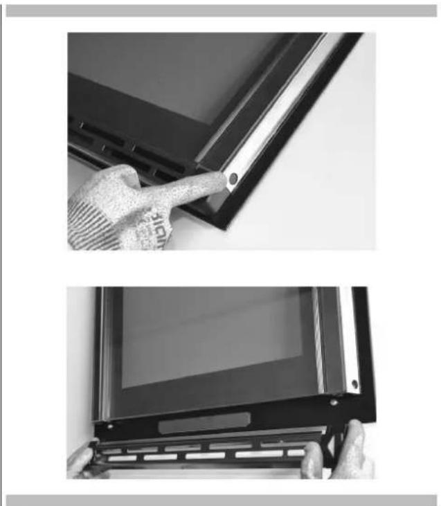 Fulgor Milano FCPO 6215 P TEM - Comment démonter les vitres internes de la porte panoramique « FULL GLASS » - 1