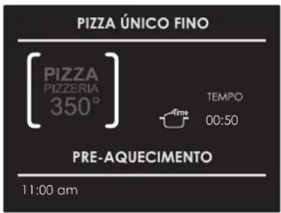 PIZZA ÚNICO FINO [ PIZZA PIZZERIA 350° ] TEMPOR 00:50 PRE-AQUECIMENTO 11:00 am