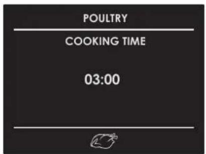 POULTRY COOKING TIME 03:00