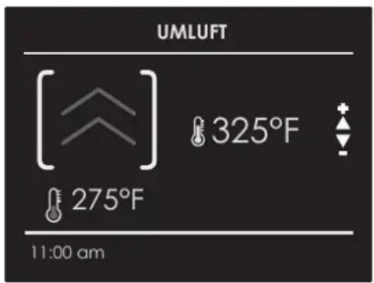 UMLuft [ ] 325°F 275°F 11:00 am