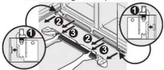 FRIGIDAIRE GRSC2352AF - Pour refirer la grille de protection - 1